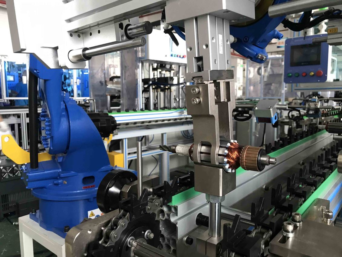 山东工具电机机器人自动化生产线